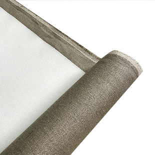 凤凰画材进口雨露麻大师级油画布成品白色涂层画布艺术家画家参展用透明底涂油画亚麻布整卷多规格10米纸筒装