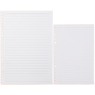 活页替芯b5活页纸26孔可拆卸活页笔记本子记事本横线网格本错题英语空白可替换20孔A5内芯活页本外壳方格夹纸