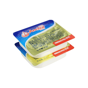 进口安佳动物黄油淡味小包装煎牛排专用小包原味烘焙家用10g*20盒