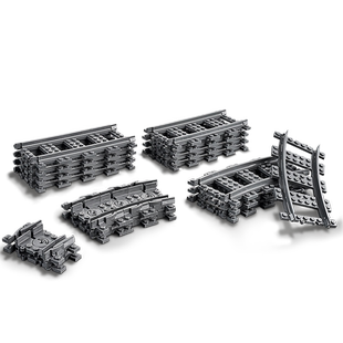 乐高官方旗舰店正品60205轨道与弯道拼搭积木益智儿童玩具礼物