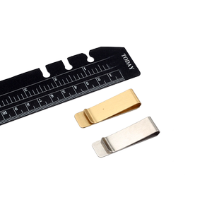 创意复古笔记本笔插黄铜不锈钢金属夹子tn旅行本手账本钢笔固定笔夹套多用途文具票据夹