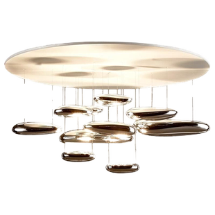 设计师展厅吊灯客厅餐厅门店创意流体水银灯电镀球现代简约吊灯