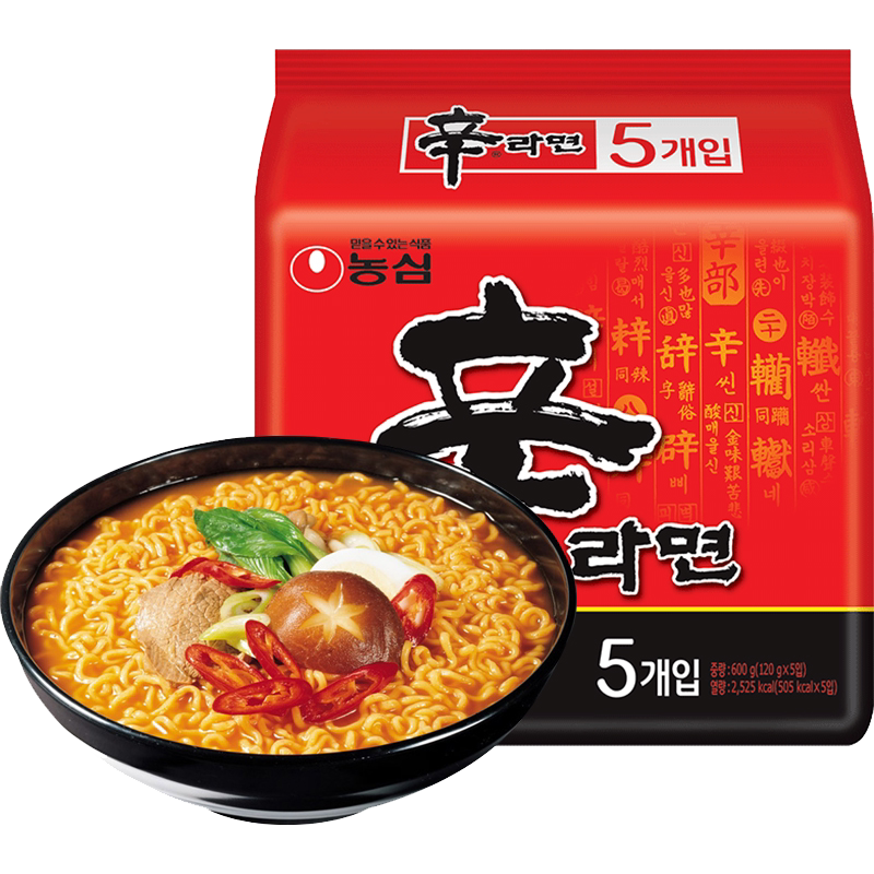 农心辛拉面韩式方便面韩国辣白菜泡面香菇牛肉面一箱整箱批发商用