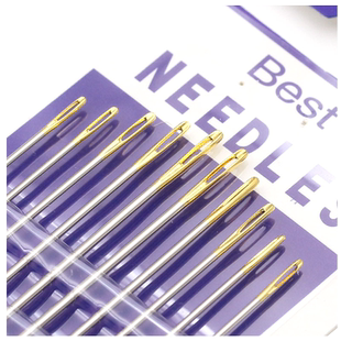 免穿针手缝绣花刺绣十字绣缝被子大号缝衣针针线不用穿线的针 针