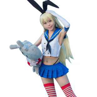 猫老师舰娘岛风COS服装全套舰队collection水手服cosplay女装表演