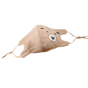 儿童纯棉口罩可水洗宝宝加厚透气可爱防护立体卡通男孩女童秋冬季