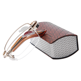 夕阳红老花镜男高清防蓝光老花眼镜便携折叠老人老光眼镜女品牌