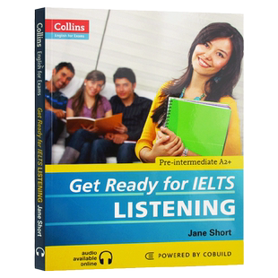 基础雅思听力 英文原版 Collins Get Ready for IELTS Listening 柯林斯英语考试系列辅导书 备考雅思听力写作 全英文进口英语书籍