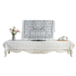 蕾丝洗衣机电视机冰箱微波炉床头柜盖巾套防尘罩方巾盖布桌布