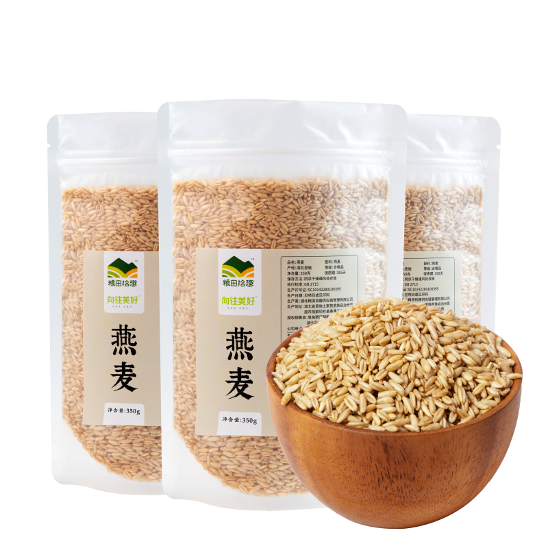 糧田拾趣高山含硒燕麥米胚芽米發(fā)芽健身新米350g*3袋