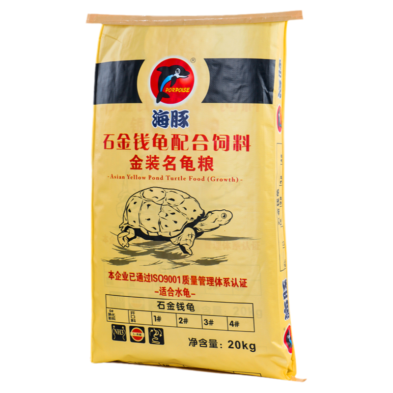 海豚金裝全效龜糧石金錢龜鱷龜40斤大袋龜糧烏龜飼料草龜幼龜食