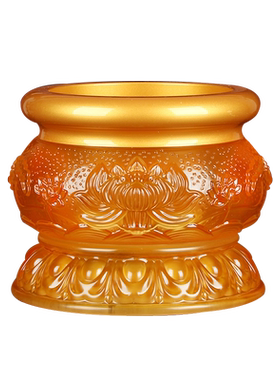 琉璃佛具供佛套装香炉供水杯花瓶