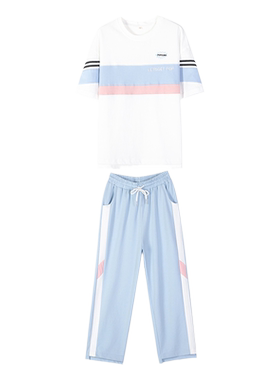 七分短裤T恤高中生少女运动服