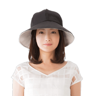 日本needs uvcut防晒帽可调节防紫外线遮阳帽遮脸防晒帽淑女帽子