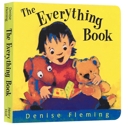 英文原版绘本The Everything Book 主题图画词典 启蒙入门 认知词汇拓展 撕不烂 纸板书 凯迪克奖作者 Denise Fleming 儿童英语
