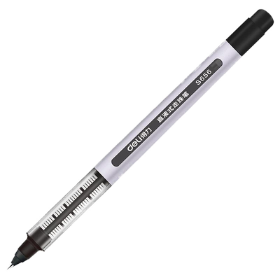 得力直液式走珠笔大容量子弹头