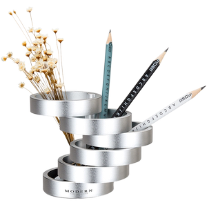 modern铝合金大容量创意时尚笔筒