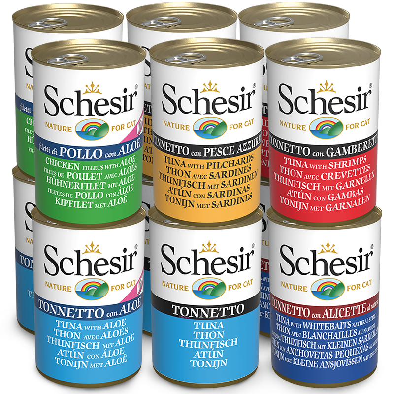 Schesir雪诗雅猫罐头进口猫咪零食营养搭配主粮140g*12罐