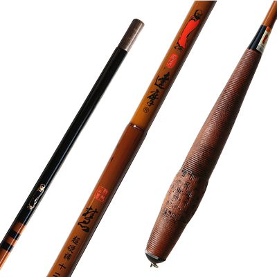 达摩仿竹鲫鱼竿细身综合竿