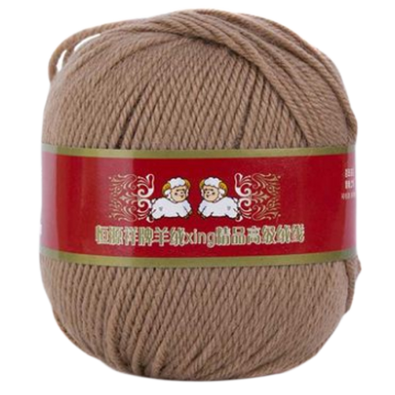 恒源祥纯羊毛中粗diy围巾棒针