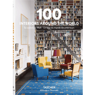 【现货】【TASCHEN】100例世界室内设计 100 INTERIORS AROUND THE WORLD 家居设计年鉴 英文原版住宅空间装修 善本图书
