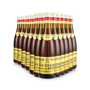 官方正品张裕金奖白兰地大瓶装38.5度国产洋酒750ML*12瓶箱装