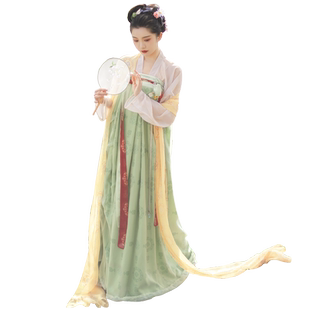 茵卡蕾拂露原创汉服女正品唐制齐胸襦裙复原款衫裙超仙夏白菜春夏