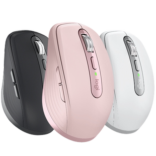 罗技 大师系列 MX Anywhere 3S 无线鼠标蓝牙女生办公平板充电