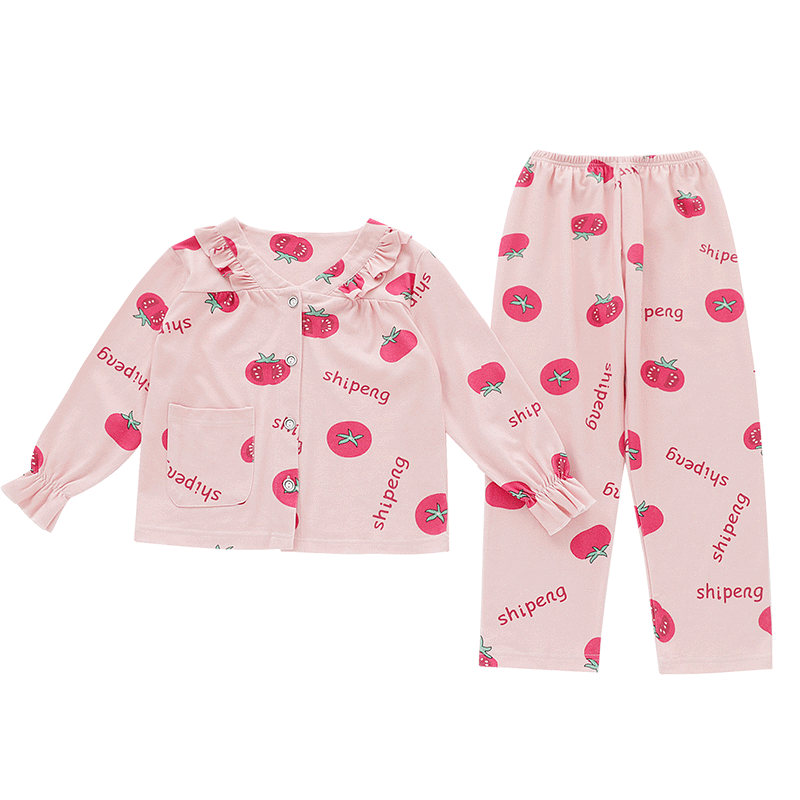 绣花纯棉家居服公主风春秋季