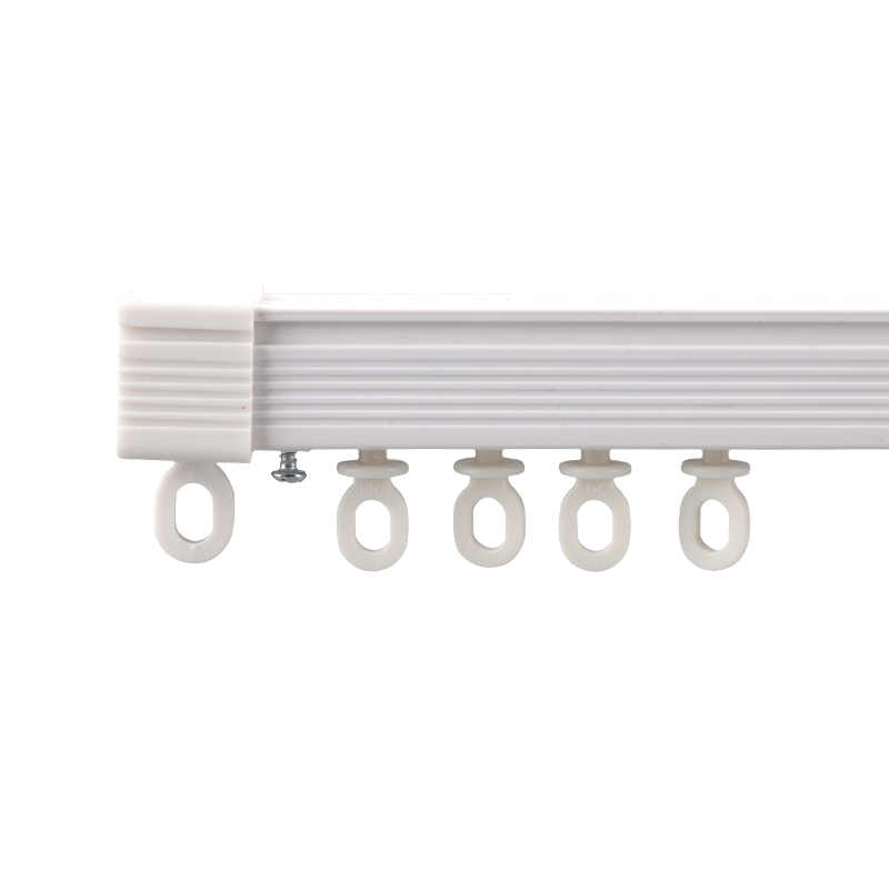 德裕窗帘轨道滑轮窗帘杆纳米直轨顶装侧装滑轨静音单轨双导轨滑道