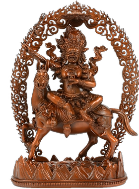 吉祥天母铜像家居摆件10寸