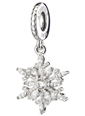 ATHENAIE阿斯娜925纯银雪花吊坠手镯串珠串饰 款手链手镯女款