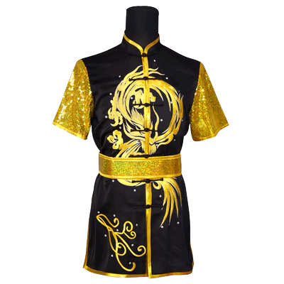 言一武术服表演服装龙男演出服