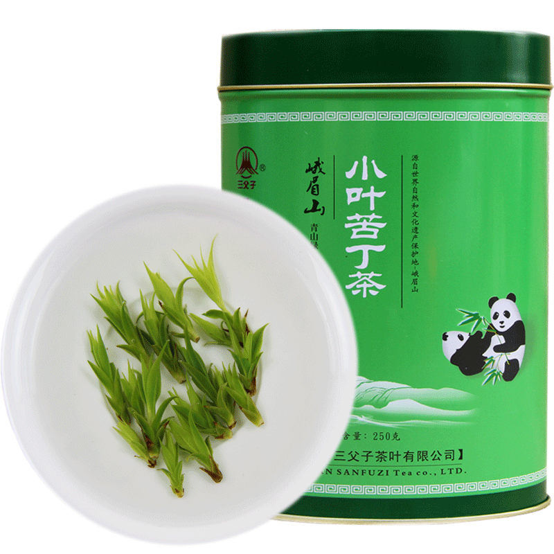 2026年新茶峨眉山茶三父子青山绿水特级珍小叶苦丁茶嫩芽茶叶250g