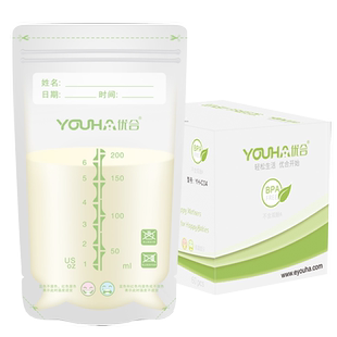 优合母乳保鲜袋 母乳存储袋 储存奶水 冷冻保鲜袋 200ml/60片装