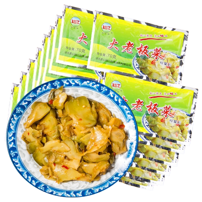 大老板70克*30袋配粥包邮榨菜片