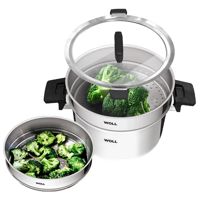 Woll不锈钢蒸锅家用加厚电磁炉