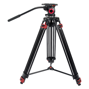 miliboo米泊铁塔mtt609a专业摄像机三脚架液压阻尼云台套装微电影视频DV婚庆滑轨会议录像相机摄影支架