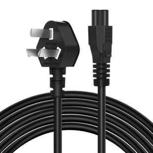 插头充电线笔记本电源适配器电源线三孔梅花尾充电器AC线带插头3芯纯铜国标 联想神舟华硕戴尔电脑电源线