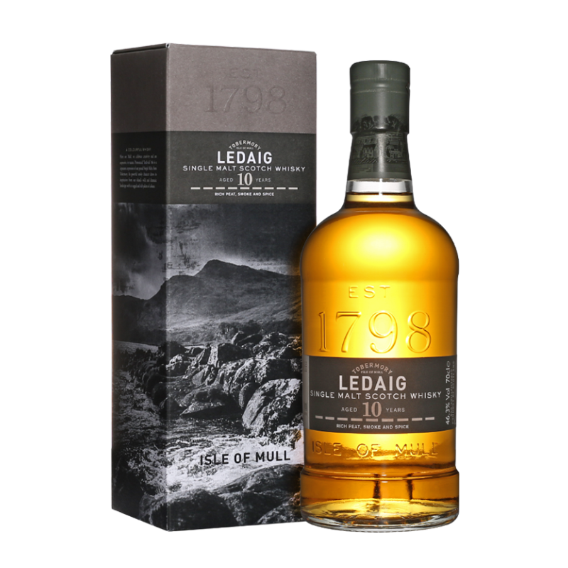 御玖軒 里爵/利得歌10年單一麥芽威士忌原裝進(jìn)口洋酒 LEDAIG