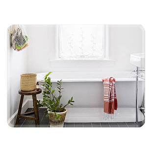 浴室镜免打孔梳妆台玻璃镜洗漱卫浴半身镜壁挂卫生间镜子贴墙自粘