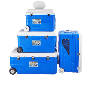 户外保温箱超大带轮车载海鲜保冷保鲜冷冻冷藏箱冰桶钓鱼箱海钓箱