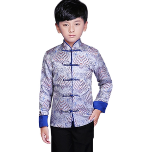 儿童古装男童唐装演出服装中国风汉服长袖小男孩表演服套装春秋款