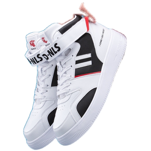 中国乔丹aj女鞋高帮板鞋空军一号2025秋款高帮百搭小白鞋运动鞋女