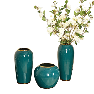 轻奢景德镇陶瓷花瓶可养花高级感