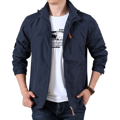 夹克大码宽松秋装中年户外冲锋