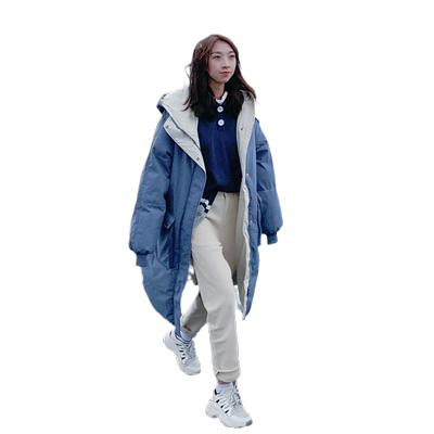 和锋金羽中长款棉服外套