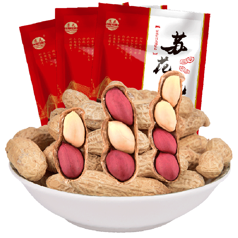 香脆好吃原味新花生500克带壳