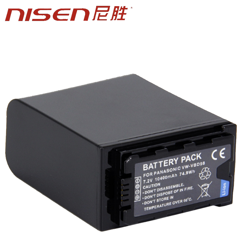 适用 松下VW-VBD98电池 AJ-PX298 HC-MDH2GK 摄像机10400毫安 MDH3 PX298 EVA1 DVX200 PV100 MDH2