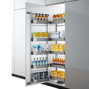 HIGOLD/悍高 零食高柜连动多层开门式大怪物铝合金厨房收纳调味篮